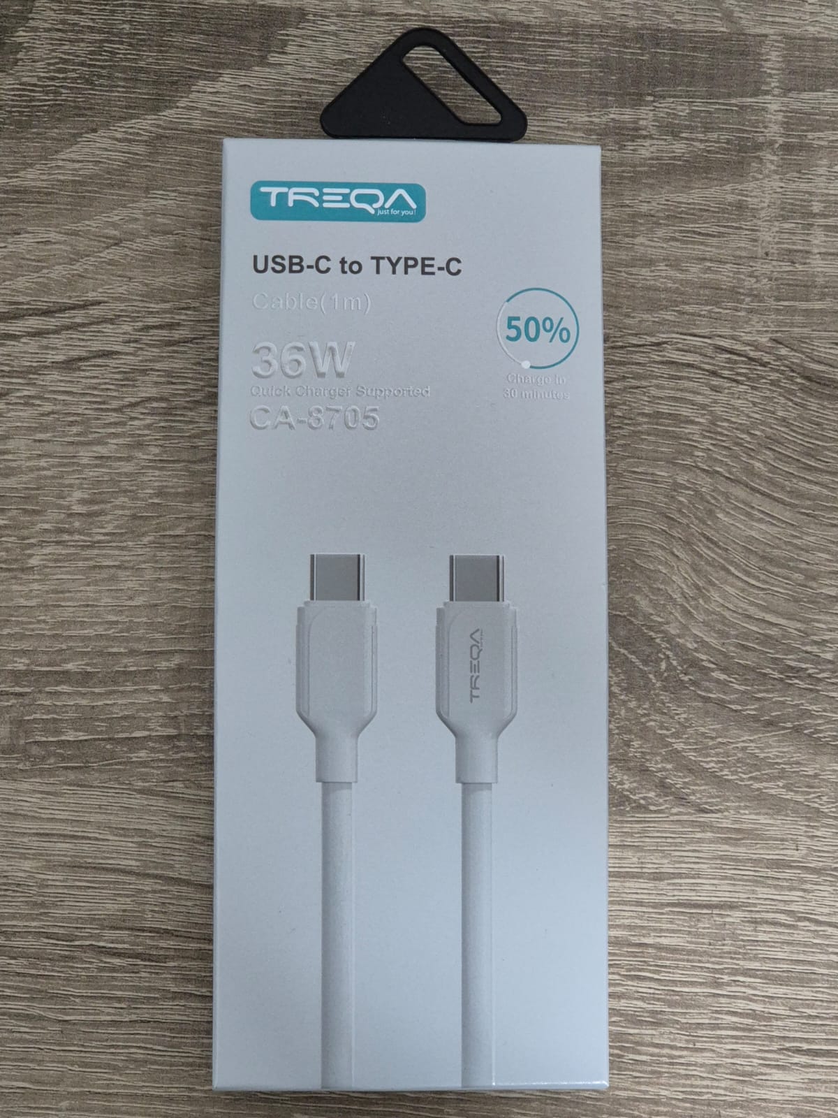 Cable USB a C tipo C 36W